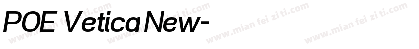 POE Vetica New字体转换